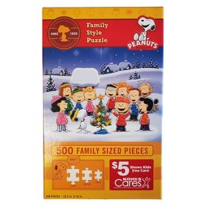 Charlie Brown Christmas Kohl's Cares Peanuts 500 Piece Jigsaw Puzzle